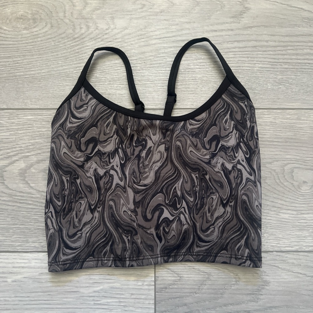 Black and Gray Marble PINK Women's Bralette